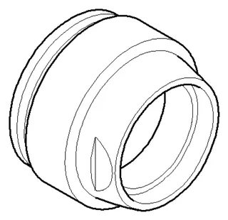 Dornbracht Befestigung ERSATZTEILE 092404167 D 43 x 31,5 mm Chrom