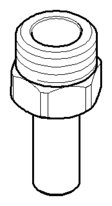 Dornbracht Anschluss Adapter ERSATZTEILE 09240422210 17 x 38 x 19 mm Chrom