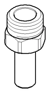 Dornbracht Anschluss Adapter ERSATZTEILE 09240422210 17 x 38 x 19 mm Chrom