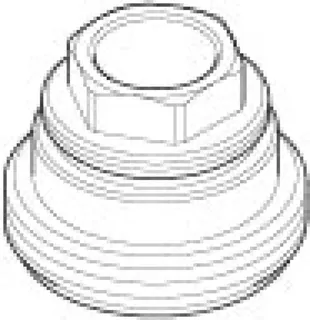 Dornbracht Befestigung Mutter ERSATZTEILE 092404223 D 32 x 24 mm