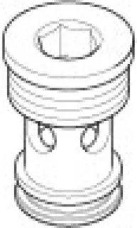 Dornbracht Nippel ERSATZTEILE 09240422410 29 x 19 x 20 mm