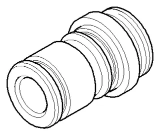 Dornbracht Nippel ERSATZTEILE 092404243 D 27 x 42 mm Chrom