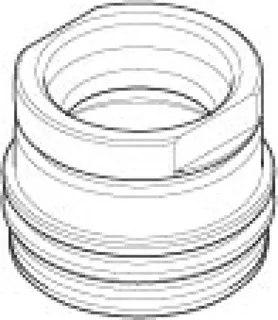 Dornbracht Befestigung Mutter ERSATZTEILE 092404288 D 34 x 26,5 mm