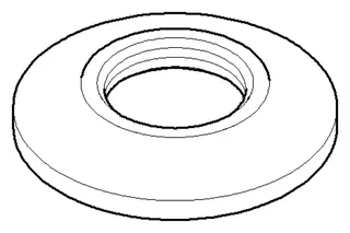 Dornbracht Rosette ERSATZTEILE 092701001 3/4" Chrom