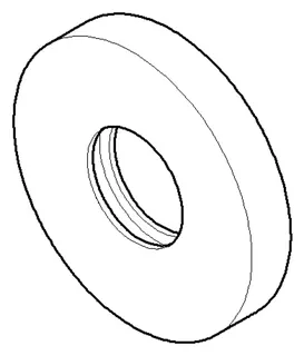 Dornbracht Rosette ERSATZTEILE 092722003 D 55 x D 22 x 9 mm Weiß matt