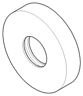 Dornbracht Rosette ERSATZTEILE 092722011 69,5 x 15 mm Chrom