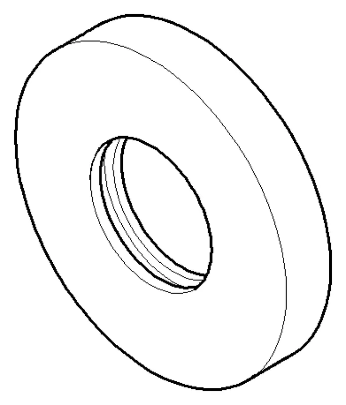 Dornbracht Rosette ERSATZTEILE 092722015 D 55 x D 24,6 x 9 mm Chrom