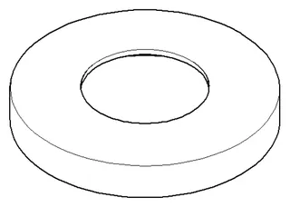 Dornbracht Rosette ERSATZTEILE 092722042 D 60 x D 28,3 x 9 mm Chrom