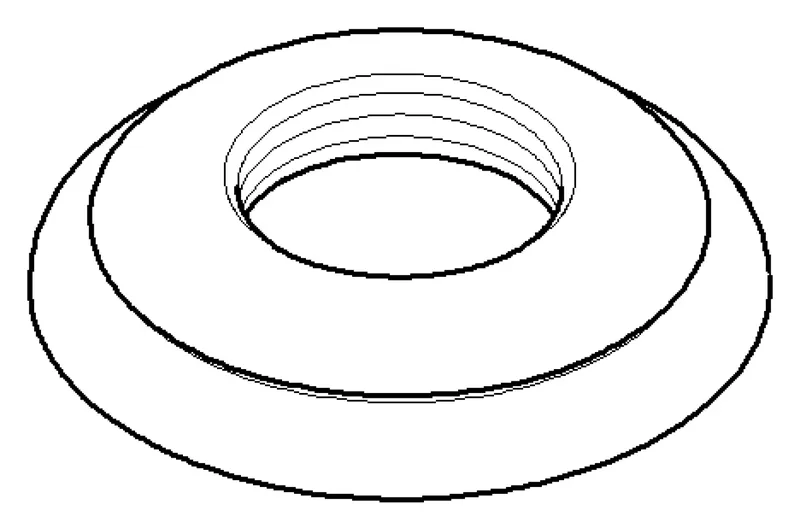 Dornbracht Rosette ERSATZTEILE 092735001 D 55 x 10 mm Platin gebürstet