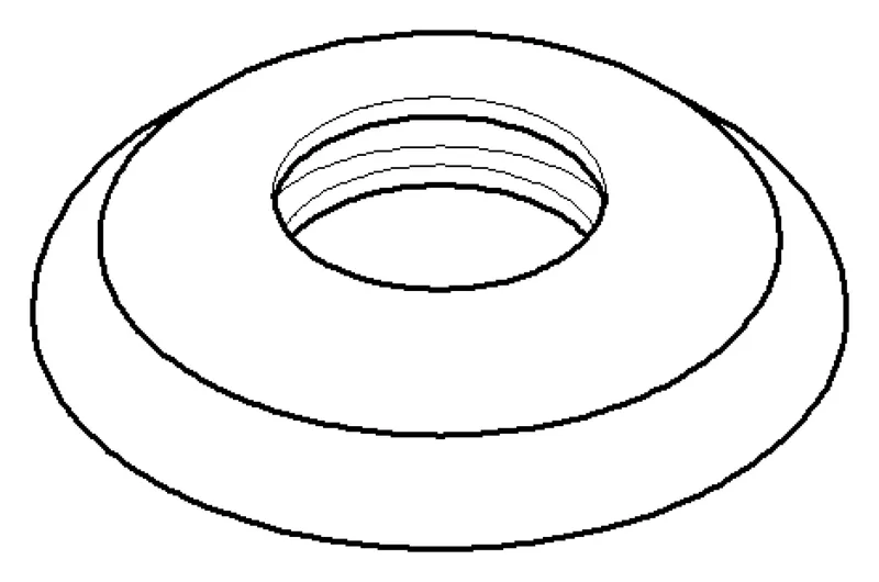 Dornbracht Rosette ERSATZTEILE 092735003 D 55 x D 27 x 10 mm Chrom