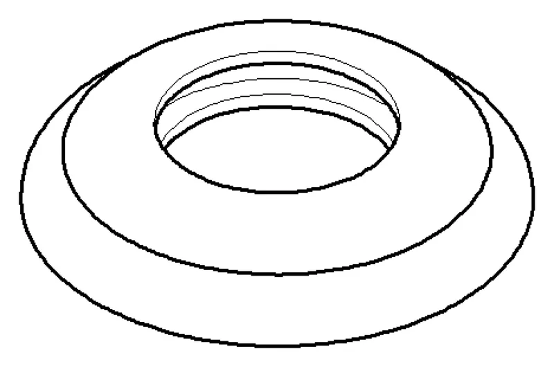 Dornbracht Rosette ERSATZTEILE 092735004 D 55 x D 26,3 x 10 mm Chrom