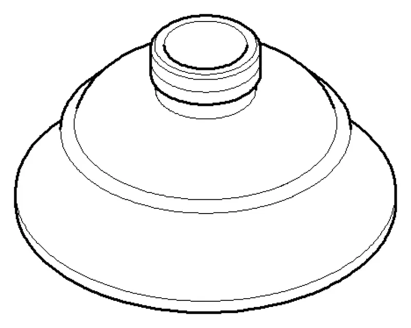 Dornbracht Rosette ERSATZTEILE 09273600010 D 55 x 28 mm Chrom