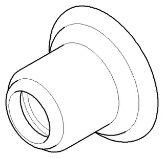 Dornbracht Rosette ERSATZTEILE 092736010 D 55 x 40 mm Platin