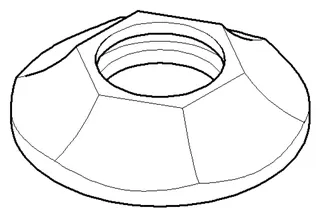 Dornbracht Rosette ERSATZTEILE 092737004 D 60,6 x 15,3 mm Chrom