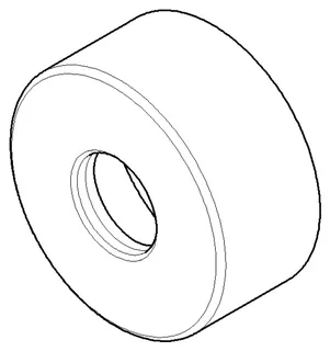 Dornbracht Rosette ERSATZTEILE 092755006 D 65 x 30 mm Chrom