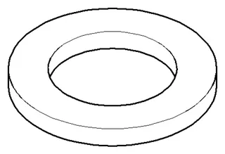 Dornbracht Rosette ERSATZTEILE 092762001 D 55 x 5,5 mm Platin gebürstet