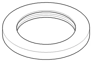 Dornbracht Rosette ERSATZTEILE 092762002 D 78 x 8 mm Chrom