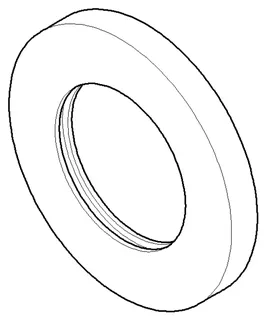 Dornbracht Rosette ERSATZTEILE 092762011 D 78 x 9 mm Platin gebürstet