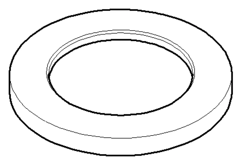 Dornbracht Rosette ERSATZTEILE 092767003 D 52 x D 33,7m x 5,5 mm Chrom