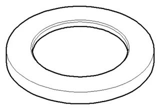 Dornbracht Rosette ERSATZTEILE 092767003 D 52 x D 33,7m x 5,5 mm Chrom