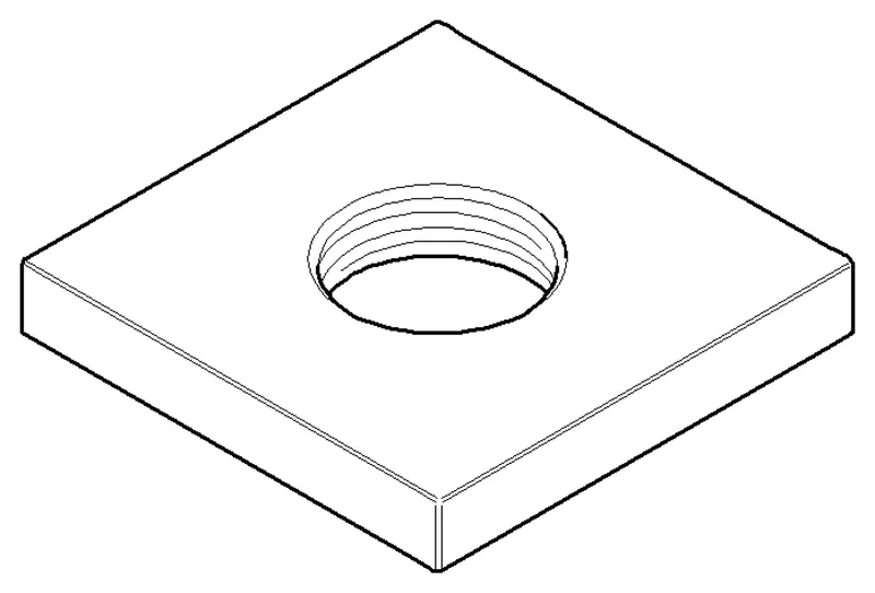 Dornbracht Rosette ERSATZTEILE 092767006 60 x 60 x 9 mm Chrom