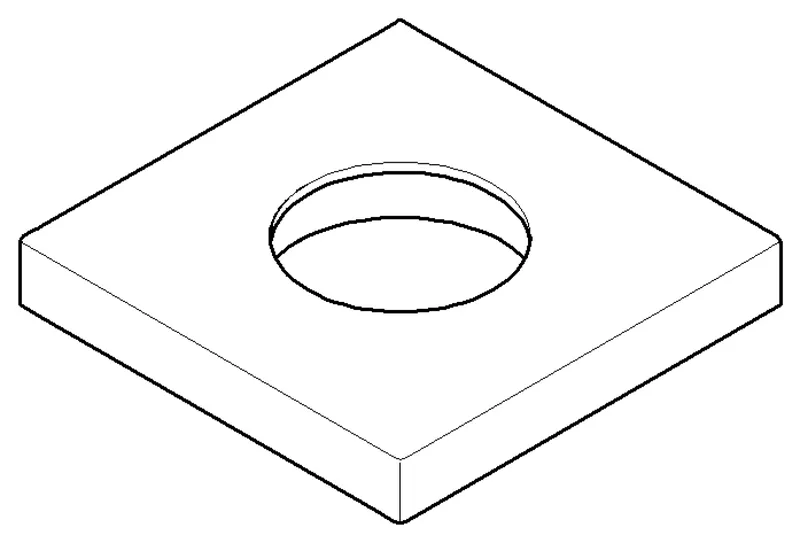 Dornbracht Rosette M33 x 1,5 ET 092768003 60 x 60 x 9 mm Platin gebürstet