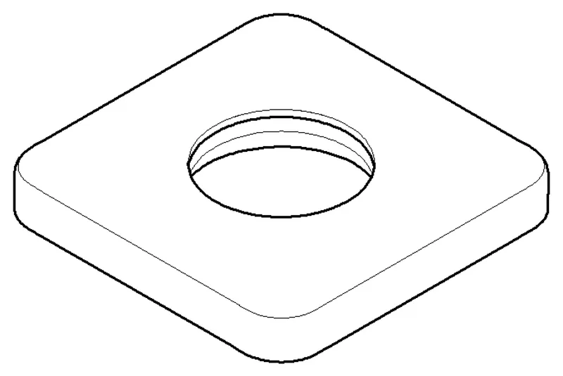 Dornbracht Rosette ERSATZTEILE 092771007 63 x 63 x 9 mm Weiß matt