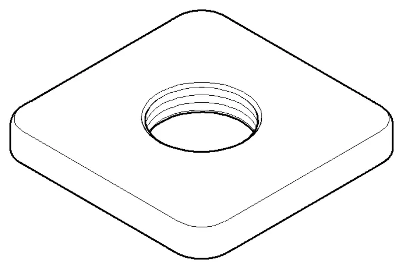 Dornbracht Rosette ERSATZTEILE 092771008 63 x 63 x 8 mm Chrom