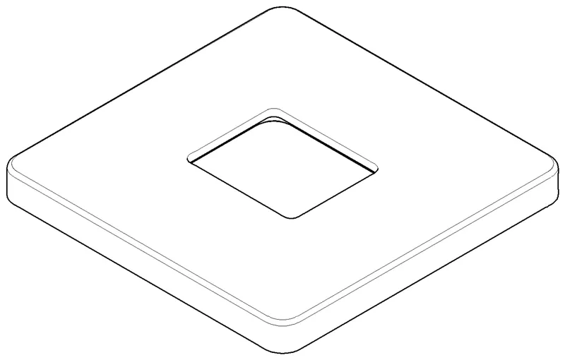 Dornbracht Rosette ERSATZTEILE 092771011 131 x 12,5 x 131 mm Chrom