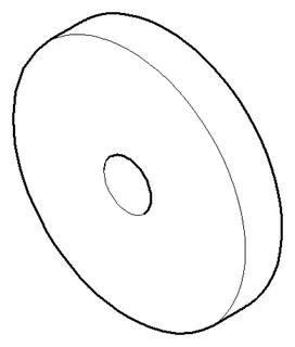 Dornbracht Rosette ERSATZTEILE 092774002 D 55 x 9,5 mm Chrom