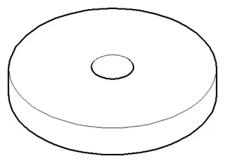Dornbracht Rosette ERSATZTEILE 092774003 D 50 x 9,5 mm Chrom
