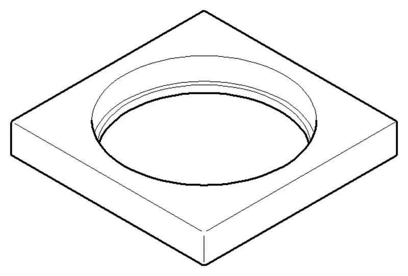 Dornbracht Rosette ERSATZTEILE 092778007 55 x 8,5 x 55 x D 42,7 mm Chrom