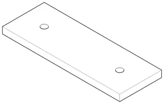 Dornbracht Rosette ERSATZTEILE 092778025 160 x 55 x 8,5 mm Chrom