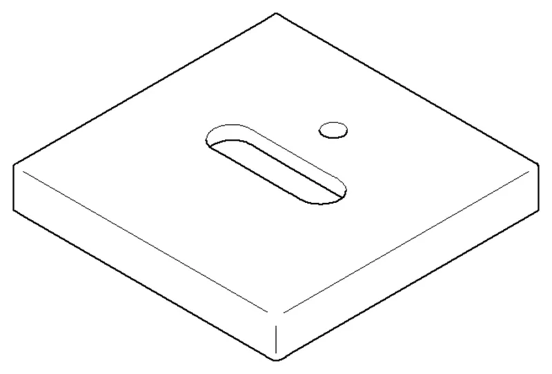 Dornbracht Rosette ET 092778032 60 x 60 x 9 mm Platin gebürstet