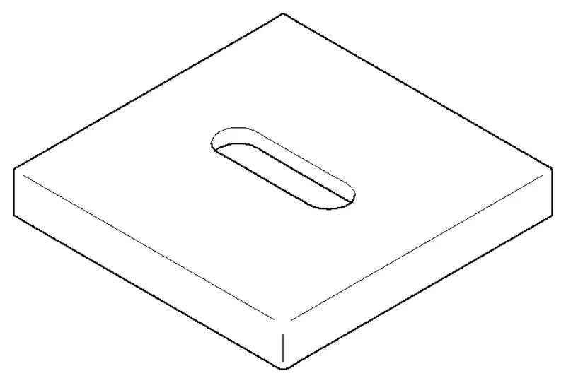 Dornbracht Rosette ET 092778034 60 x 60 x 9 mm Platin gebürstet