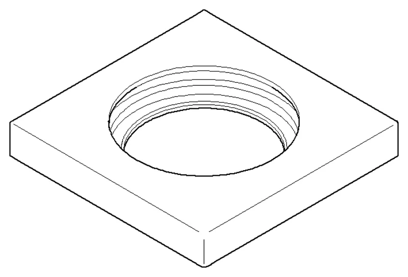 Dornbracht Rosette ERSATZTEILE 092778040 60 x 60 x 9 x D 35 mm Chrom