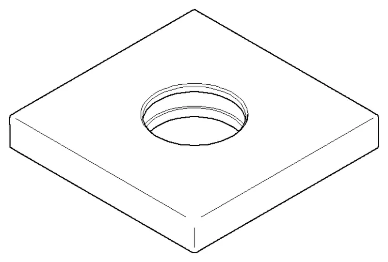 Dornbracht Rosette ET 092778043 60 x 60 x 9 mm Platin gebürstet