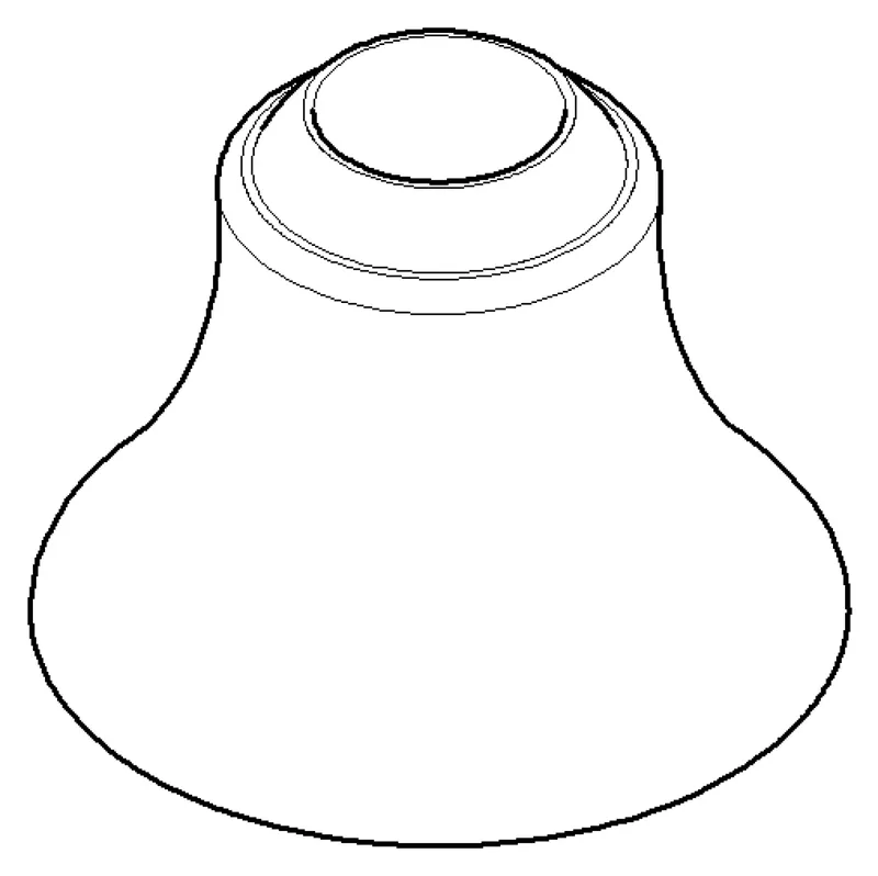 Dornbracht Rosette ERSATZTEILE 092782001 D 60 x 45 mm Platin gebürstet