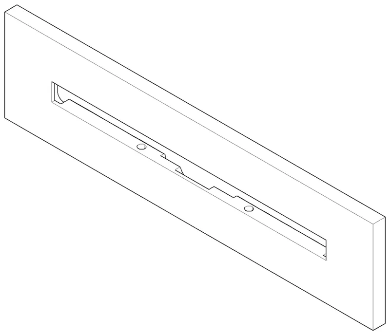 Dornbracht Rosette ERSATZTEILE 092782007 240 x 60 x 8 mm Chrom