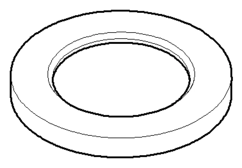 Dornbracht Rosette ERSATZTEILE 092785001 D 46 x D 28,6 x 5 mm Chrom