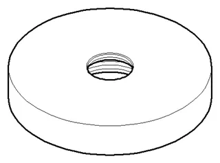 Dornbracht Rosette ERSATZTEILE 092787006 Platin gebürstet