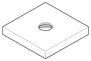 Dornbracht Rosette ERSATZTEILE 092787007 55 x 55 x 8,5 x D 12,2 mm Chrom