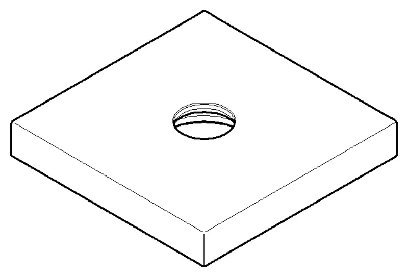 Dornbracht Rosette ERSATZTEILE 092787007 55 x 55 x 8,5 x D 12,2 mm Platin gebürstet