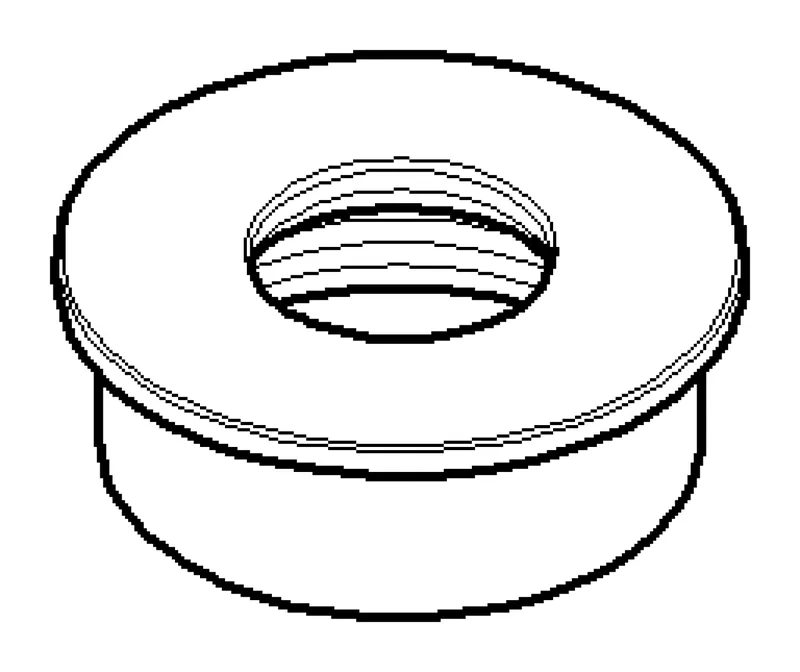 Dornbracht Rosette ERSATZTEILE 092787011 D 28 x D 12,2 x 7 mm Platin gebürstet