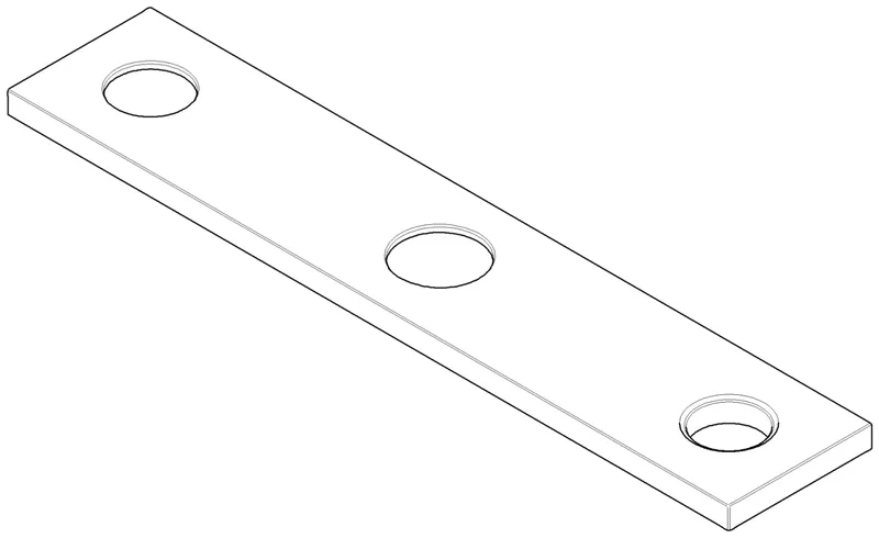 Dornbracht für Airswitch Rosette ERSATZTEILE 092787014 300 x 60 x 9 mm Chrom