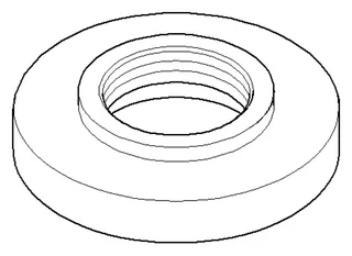 Dornbracht Rosette ERSATZTEILE 092787033 D 55 x 12 mm Chrom
