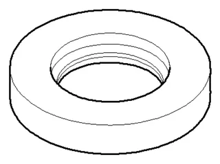 Dornbracht Rosette ERSATZTEILE 092788001 D 45 x 8 mm Chrom