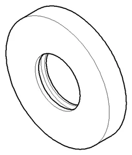 Dornbracht Rosette DB Logo ERSATZTEILE 092788006 D 55 x 9 mm Chrom