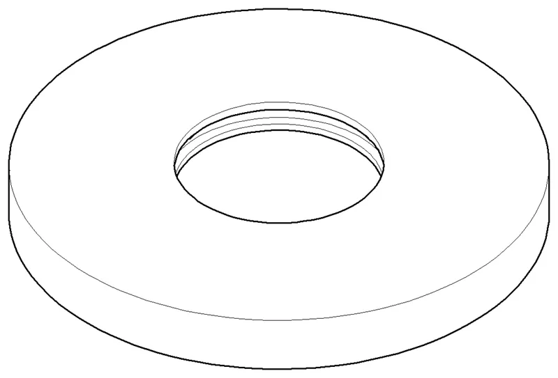 Dornbracht Rosette ERSATZTEILE 092788007 D 135 x 15,5 mm Chrom