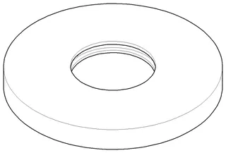 Dornbracht Rosette ERSATZTEILE 092788007 D 135 x 15,5 mm Chrom